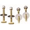 Plumb Pak Plumb Pak Toilet Bolt and Screw Set Chrome Plated Brass, PK4 PP835-165 - alternate 1